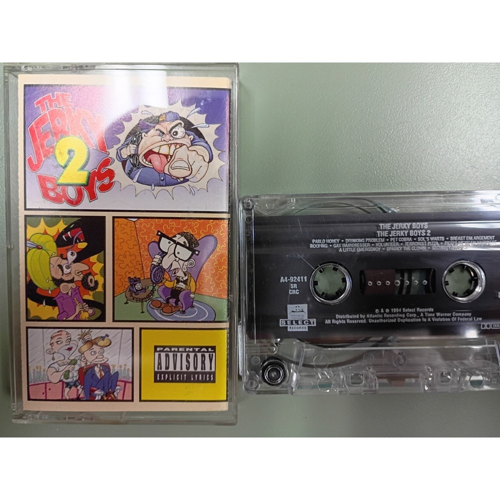The Jerky Boys 2 Cassette Tape 1994 Select Records Prank Comedy A4-92411 CRC